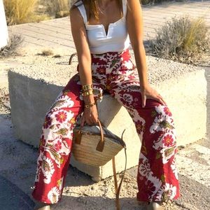NWT 🎉 ZARA Linen Tropical Pants